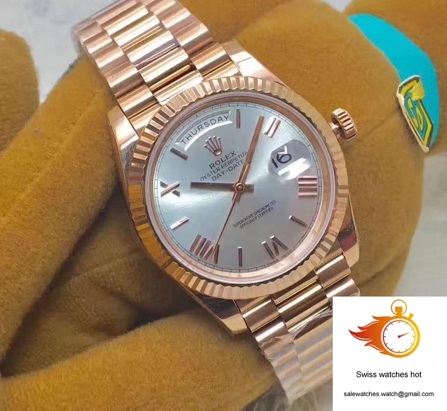Rolex Day-Date 40 228235 Rose Gold 40MM EW Factory Sundust Dial 2 Rolex Day-Date 40 228235 Rose Gold 40MM EW Factory Sundust Dial 2