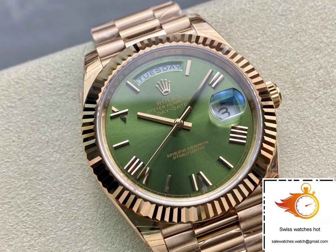 Rolex Day Date 228235 40mm EW Factory Green Dial 2 Rolex Day Date 228235 40mm EW Factory Green Dial 2