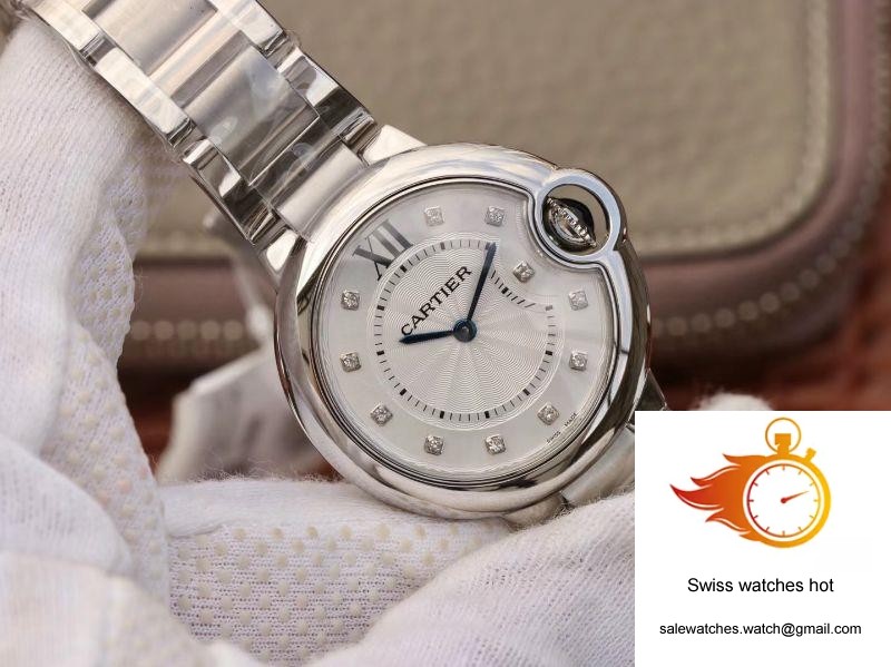 Ballon Bleu De Cartier 33mm V6 Factory White Dial 2 Ballon Bleu De Cartier 33mm V6 Factory White Dial 2