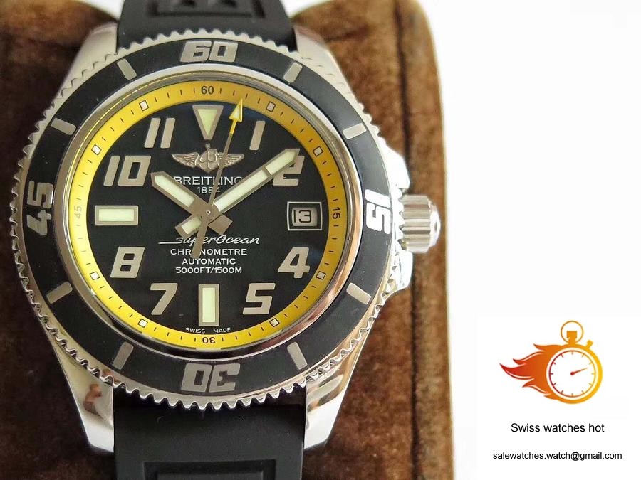 Breitling Superocean 42 Abyss Yellow A1736402/BA32 ZF Factory Black & Yellow Dial 2 Breitling Superocean 42 Abyss Yellow A1736402/BA32 ZF Factory Black & Yellow Dial 2