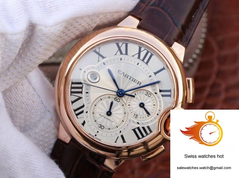 Cartier Ballon Bleu Chronograph W6920074 ZF Factory Silver Dial 2 Cartier Ballon Bleu Chronograph W6920074 ZF Factory Silver Dial 2