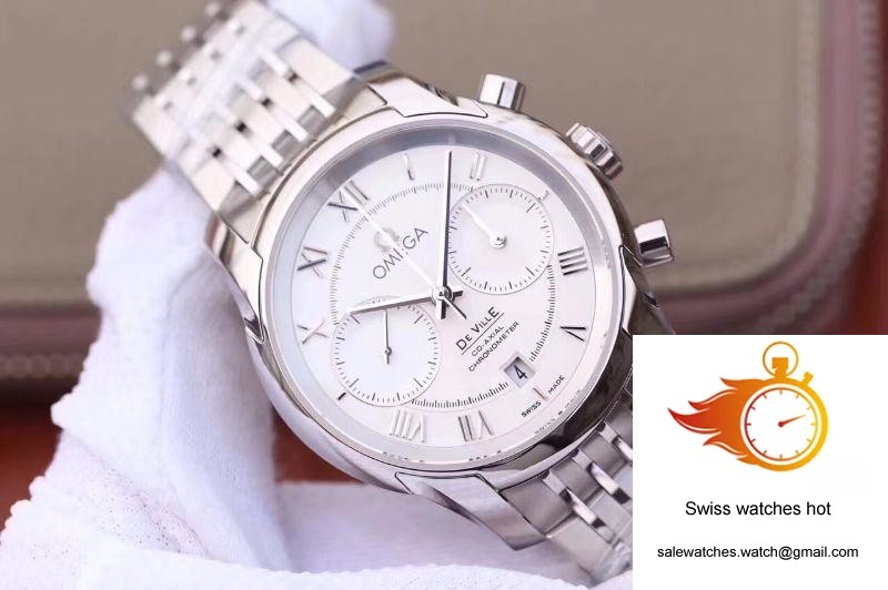 Omega De Ville Co-Axial Chronograph 42MM 431.10.42.51.02.001 OM Factory White Dial 2 Omega De Ville Co-Axial Chronograph 42MM 431.10.42.51.02.001 OM Factory White Dial 2