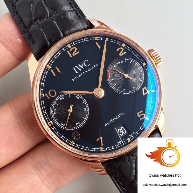IWC Portuguese IW500701 ZF Factory Black Dial 2 IWC Portuguese IW500701 ZF Factory Black Dial 2