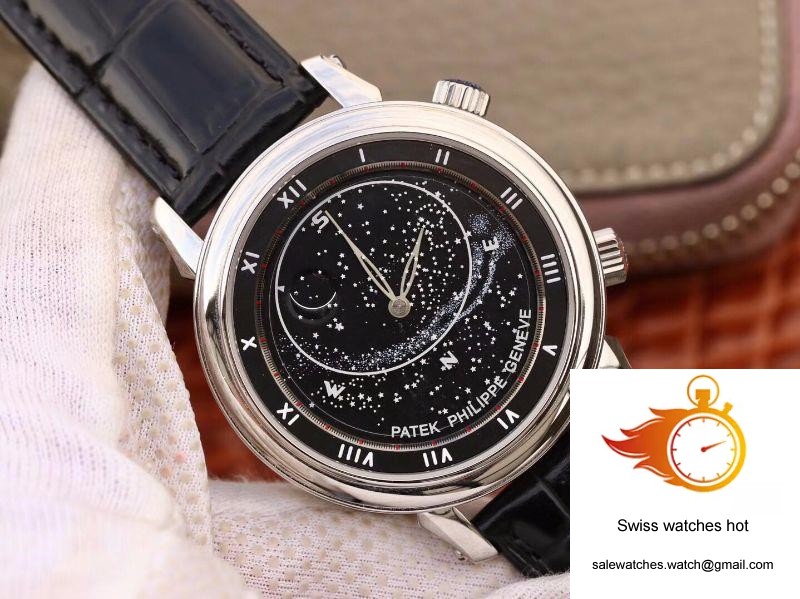 Patek Philippe Grand Complications Sky Moon Celestial 5102G Black Dial TW Factory 2 Patek Philippe Grand Complications Sky Moon Celestial 5102G Black Dial TW Factory 2