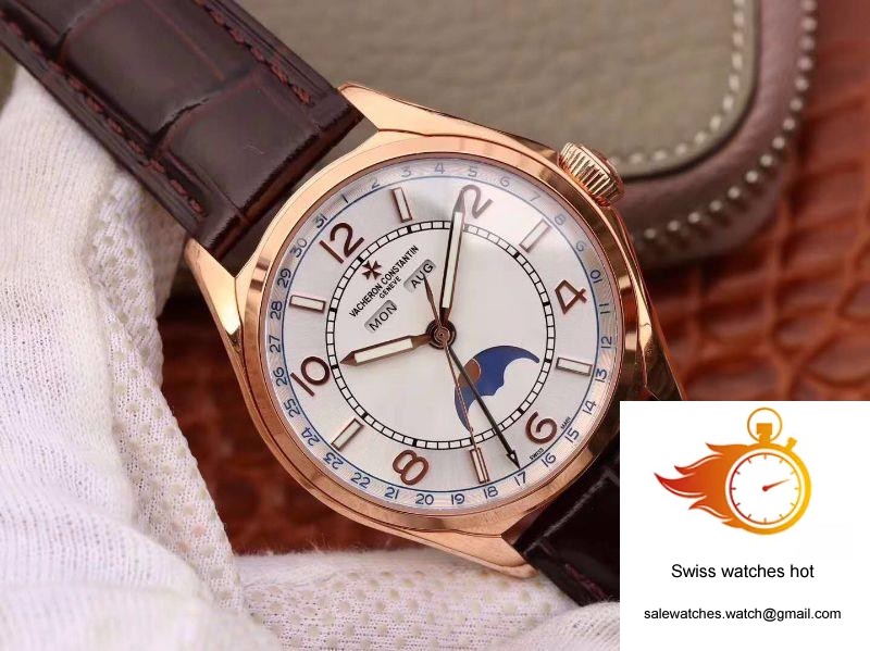 Vacheron Constantin FiftySix Day-Date 4000E/000R/B438 18K Rose Gold White Dial 2 Vacheron Constantin FiftySix Day-Date 4000E/000R/B438 18K Rose Gold White Dial 2