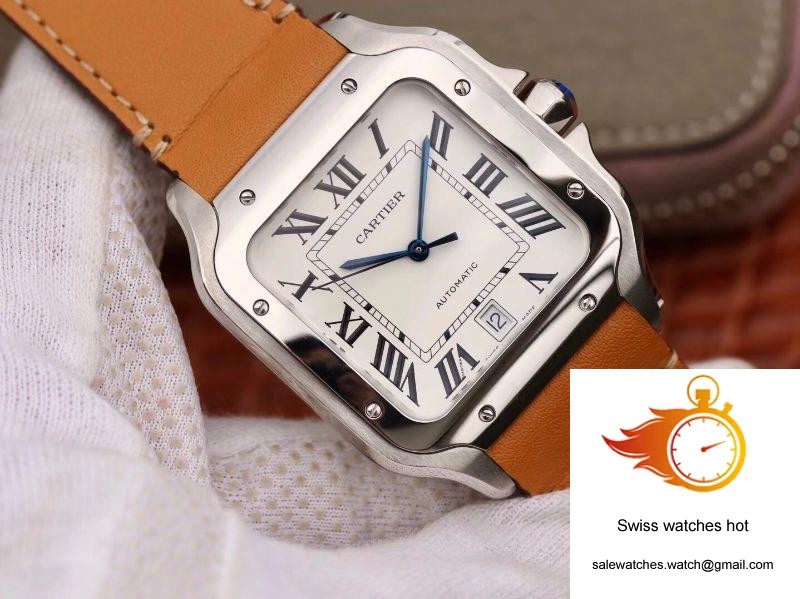Cartier Santos De Cartier Large 2018 WSSA0009 KOR Factory White Dial 2 Cartier Santos De Cartier Large 2018 WSSA0009 KOR Factory White Dial 2