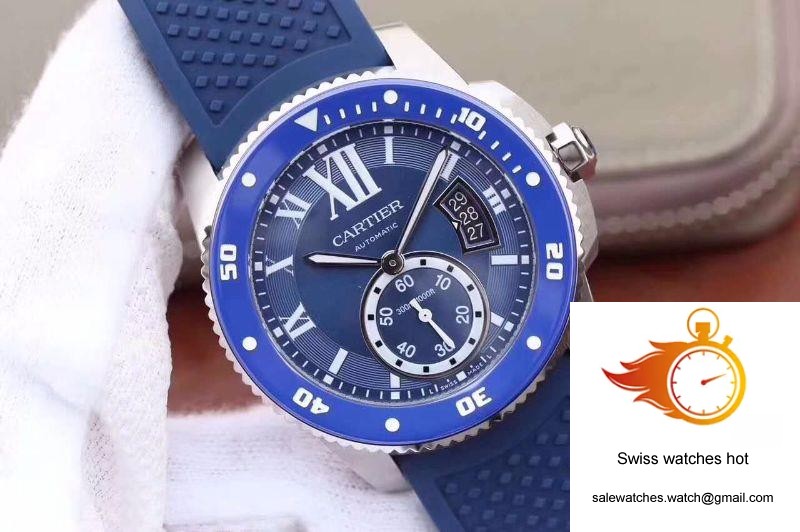 Calibre De Cartier Diver WSCA0010 42MM JF Factory Blue Dial 2 Calibre De Cartier Diver WSCA0010 42MM JF Factory Blue Dial 2