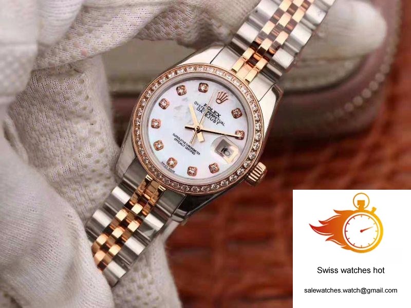 Rolex Lady Datejust Two Tone Bracelet 28MM Enamel Dial 2 Rolex Lady Datejust Two Tone Bracelet 28MM Enamel Dial 2
