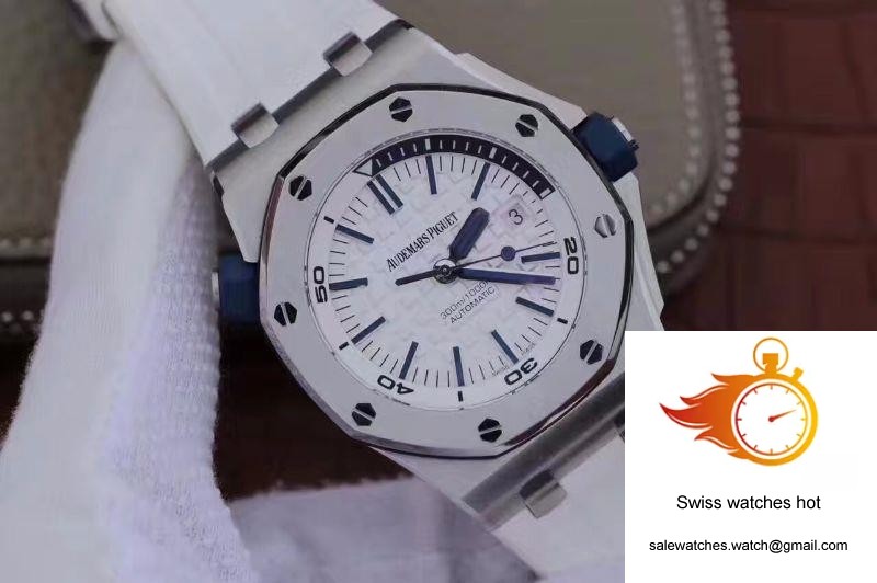 Audemars Piguet Royal Oak Offshore Diver 15710ST.OO.A010CA.01 JF Factory White Dial 2 Audemars Piguet Royal Oak Offshore Diver 15710ST.OO.A010CA.01 JF Factory White Dial 2