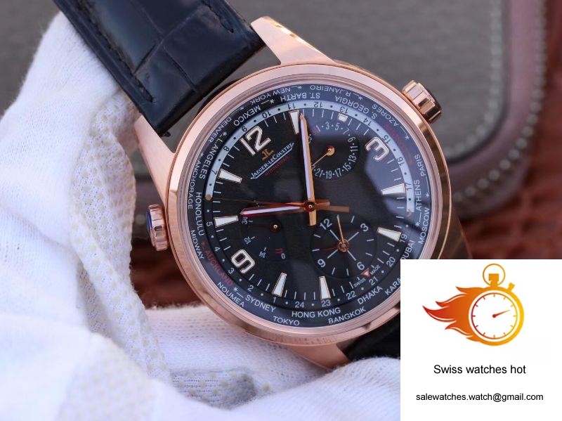 Jaeger-LeCoultre Polaris Geographic Rose Gold 904847J 42MM TWA Factory Black Dial 2 Jaeger-LeCoultre Polaris Geographic Rose Gold 904847J 42MM TWA Factory Black Dial 2