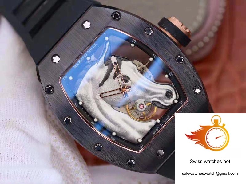 Richard Mille Polo Club Saint Tropez RM52-02 KV Factory White Horse Head Skeleton Dial 2 Richard Mille Polo Club Saint Tropez RM52-02 KV Factory White Horse Head Skeleton Dial 2