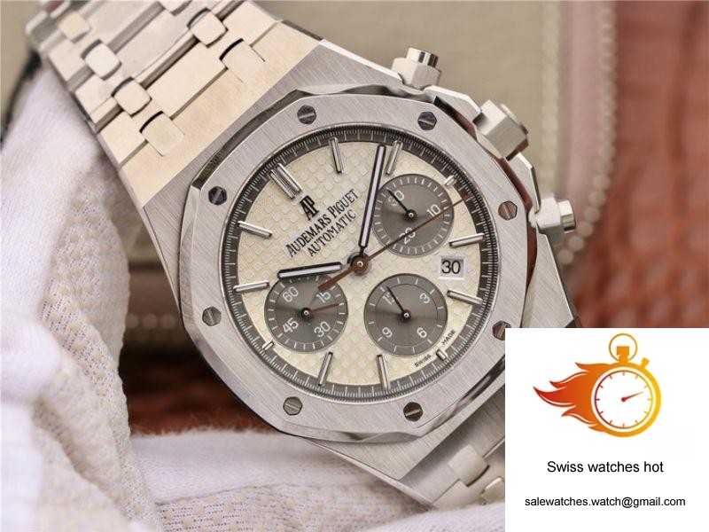 Audemars Piguet Royal Oak Chronograph 26331ST.OO.1220ST White Dial OM Factory 2 Audemars Piguet Royal Oak Chronograph 26331ST.OO.1220ST White Dial OM Factory 2
