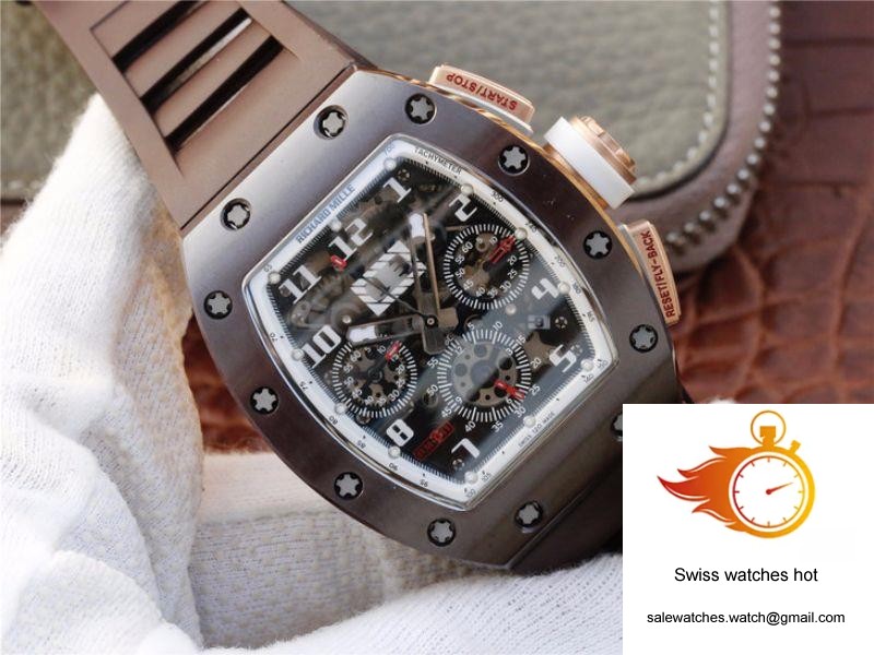 Richard Mille Chronograph RM011 KV Factory Brown Crystal Dial 2 Richard Mille Chronograph RM011 KV Factory Brown Crystal Dial 2