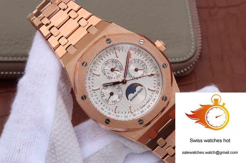 Audemars Piguet Royal Oak 41MM 26574OR.OO.1220OR.01 JF Factory White Dial 2 Audemars Piguet Royal Oak 41MM 26574OR.OO.1220OR.01 JF Factory White Dial 2