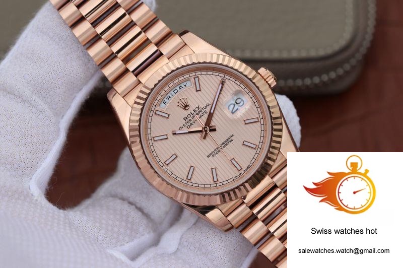 Rolex Day Date II 228235 40mm EW Factory Rosegold Dial 2 Rolex Day Date II 228235 40mm EW Factory Rosegold Dial 2
