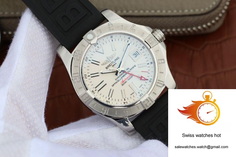 Breitling Avenger II GMT A3239011/G778/153S GF Factory White Dial 2 Breitling Avenger II GMT A3239011/G778/153S GF Factory White Dial 2