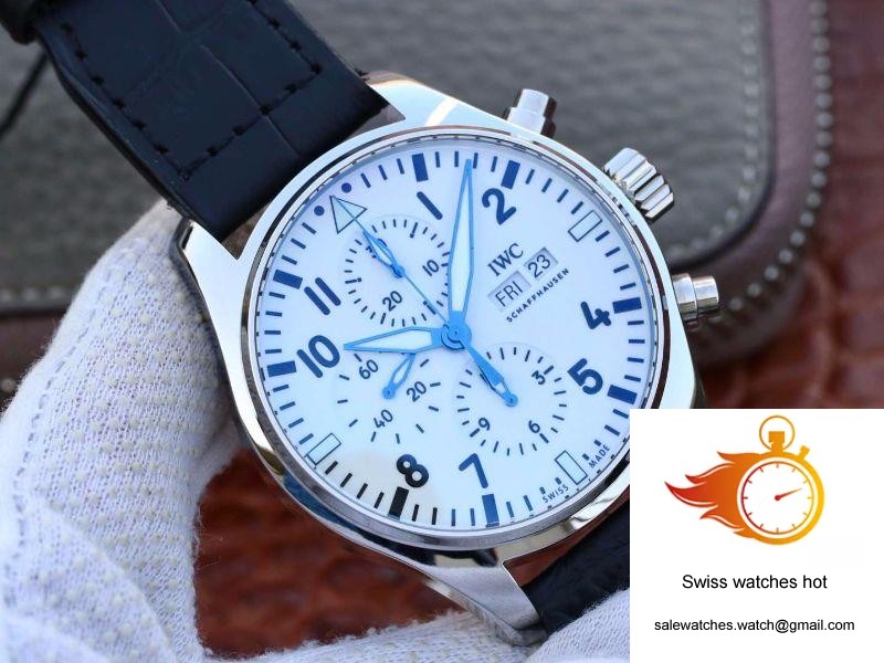 IWC Pilot Chronograph IW377725 ZF Factory White Dial 2 IWC Pilot Chronograph IW377725 ZF Factory White Dial 2