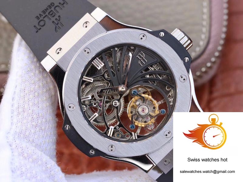 Hublot Big Bang Hollow Tourbillon Stainless Steel Case Skeleton Dial 2 Hublot Big Bang Hollow Tourbillon Stainless Steel Case Skeleton Dial 2