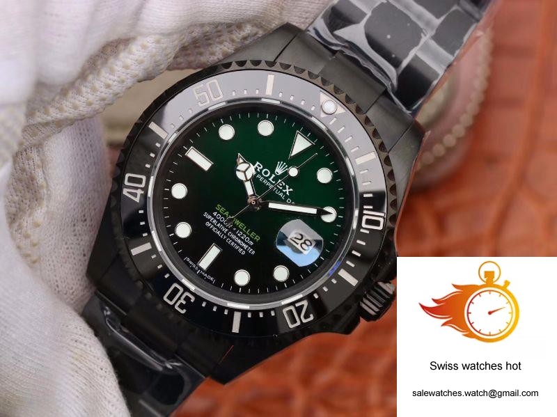 Rolex Sea-Dweller Deepsea 11666001 V2 Green Gradual Black Dial 2 Rolex Sea-Dweller Deepsea 11666001 V2 Green Gradual Black Dial 2