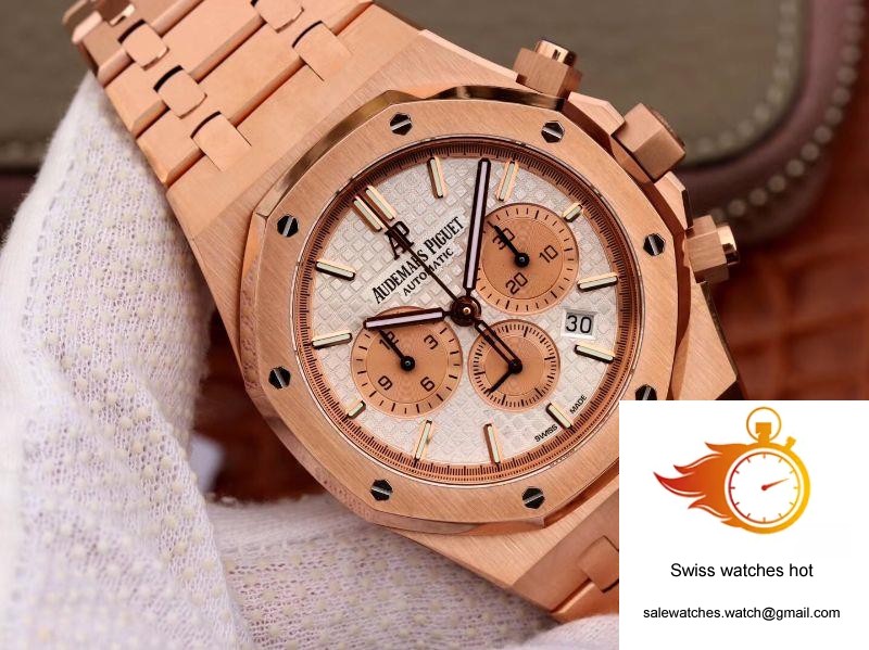 Audemars Piguet Royal Oak Chronograph 26315OR.OO.1256OR.01 OM Factory White Dial 2 Audemars Piguet Royal Oak Chronograph 26315OR.OO.1256OR.01 OM Factory White Dial 2