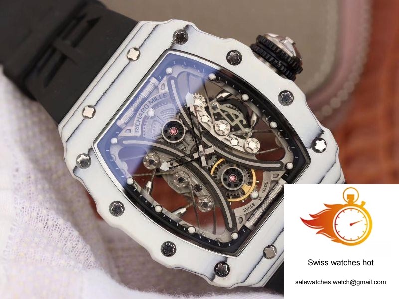 Richard Mille RM53-01 White Ceramic Case Skeleton Dial 2 Richard Mille RM53-01 White Ceramic Case Skeleton Dial 2