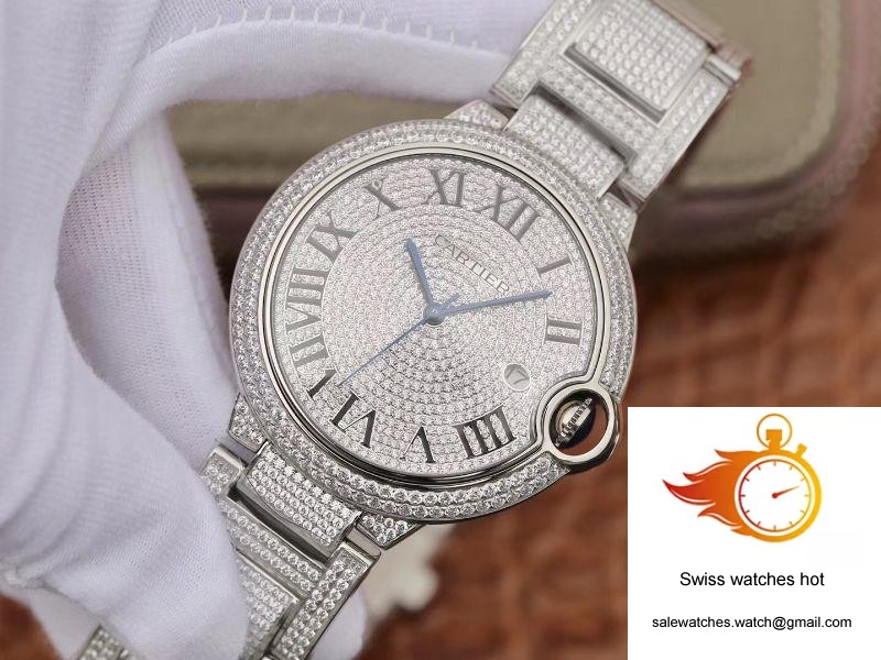 Ballon Bleu De Cartier WE9009Z3 42mm TW Factory Silver Diamond Dial 2 Ballon Bleu De Cartier WE9009Z3 42mm TW Factory Silver Diamond Dial 2