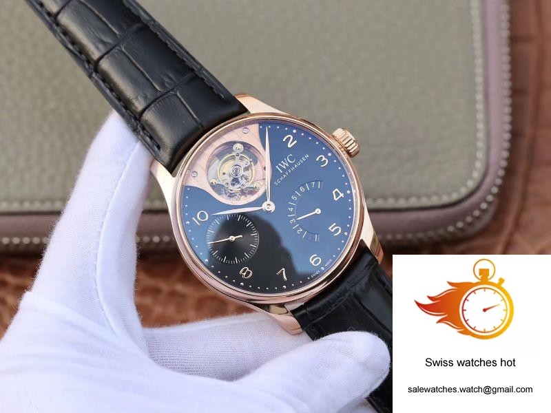 ZF Factory IWC Portuguese Tourbillon IW504210 18K Rose Gold Black Dial 2 ZF Factory IWC Portuguese Tourbillon IW504210 18K Rose Gold Black Dial 2