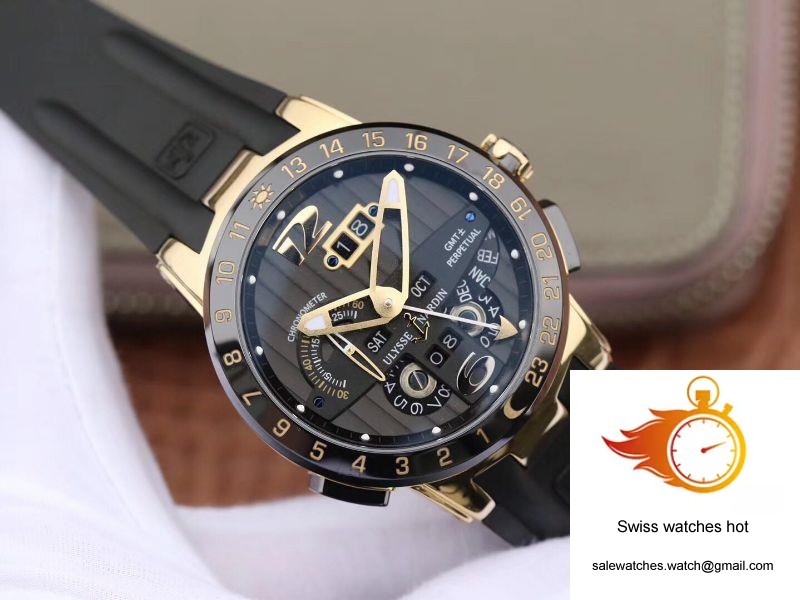 Ulysse Nardin El Toro 322-00-3 18K Yellow Gold Black Dial 2 Ulysse Nardin El Toro 322-00-3 18K Yellow Gold Black Dial 2