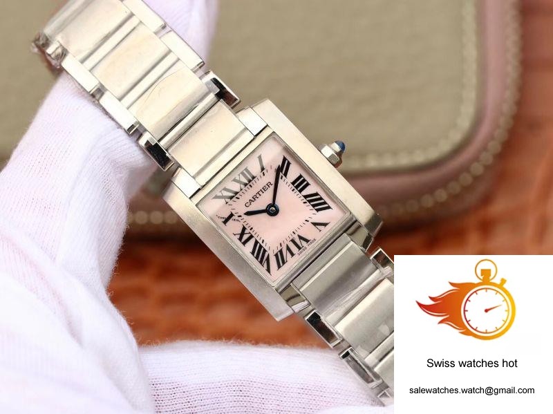 Cartier Tank Francaise Ladies W51028Q3 Pink Dial 2 Cartier Tank Francaise Ladies W51028Q3 Pink Dial 2