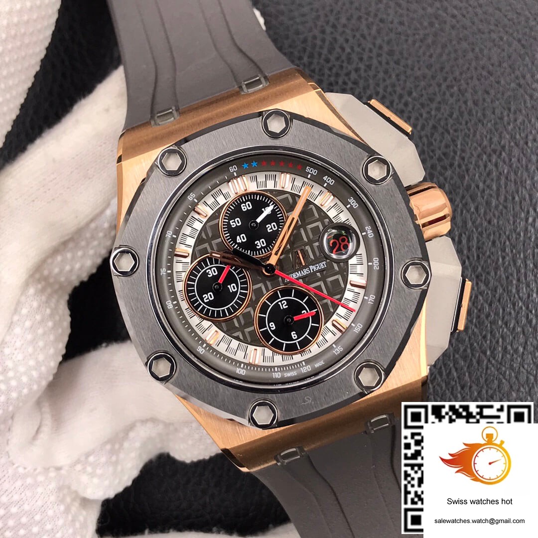 Audemars Piguet Royal Oak Offshore 26568OM.OO.A004CA.01 JF Factory Dark Grey Dial 2 Audemars Piguet Royal Oak Offshore 26568OM.OO.A004CA.01 JF Factory Dark Grey Dial 2
