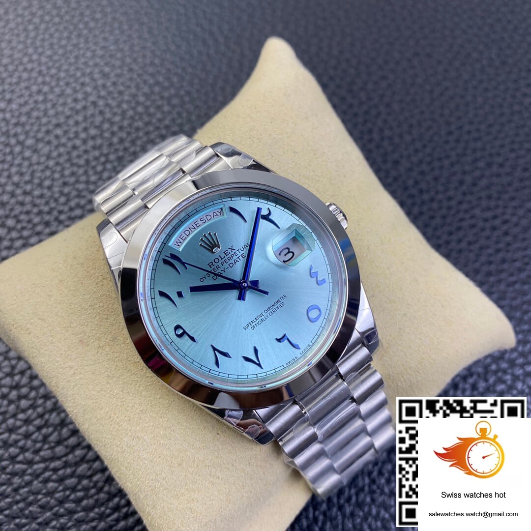 Rolex Day Date BP Factory Middle East Customization Stainless Steel Ice Blue Dial 2 Rolex Day Date BP Factory Middle East Customization Stainless Steel Ice Blue Dial 2