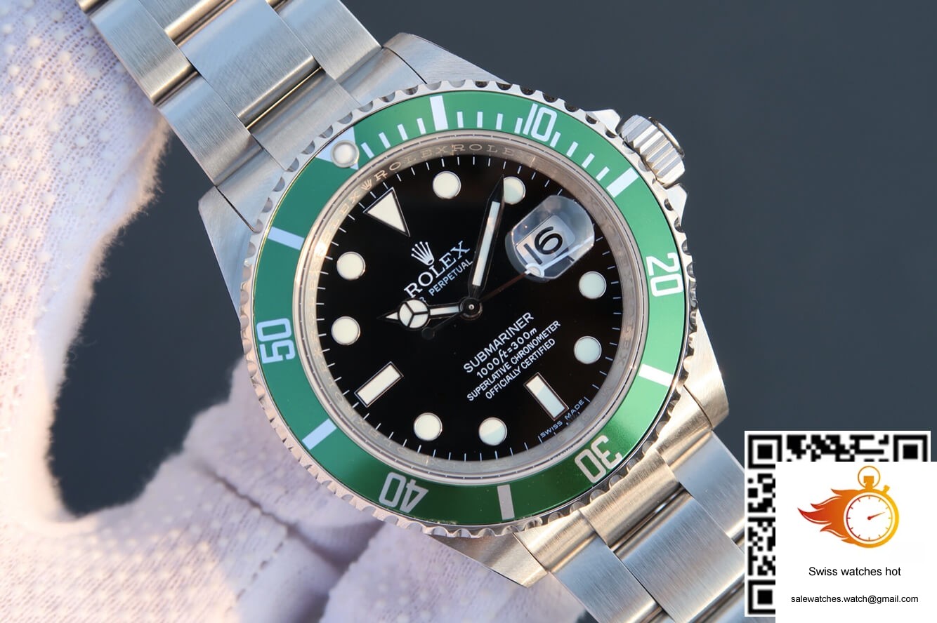 Rolex Submariner 16610LV-93250 JF Factory Green Bezel 2 Rolex Submariner 16610LV-93250 JF Factory Green Bezel 2