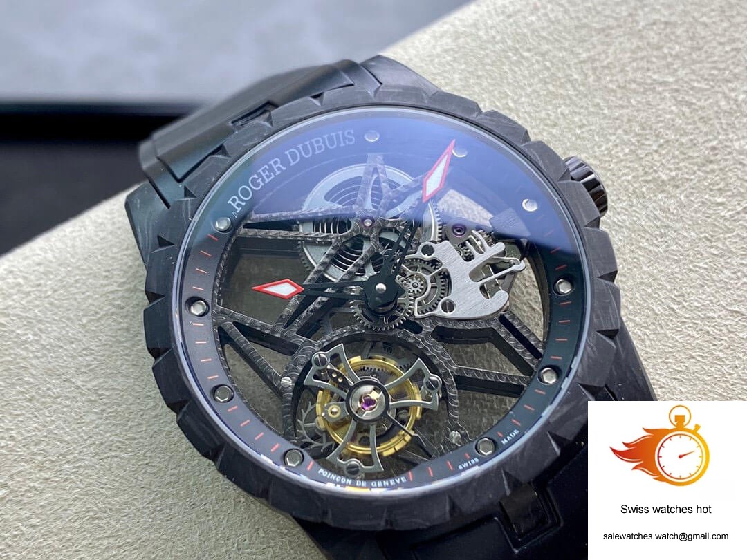 Roger Dubuis Excalibur DBEX0577 BBR Factory Tourbillon Carbon Fiber Case 2 Roger Dubuis Excalibur DBEX0577 BBR Factory Tourbillon Carbon Fiber Case 2