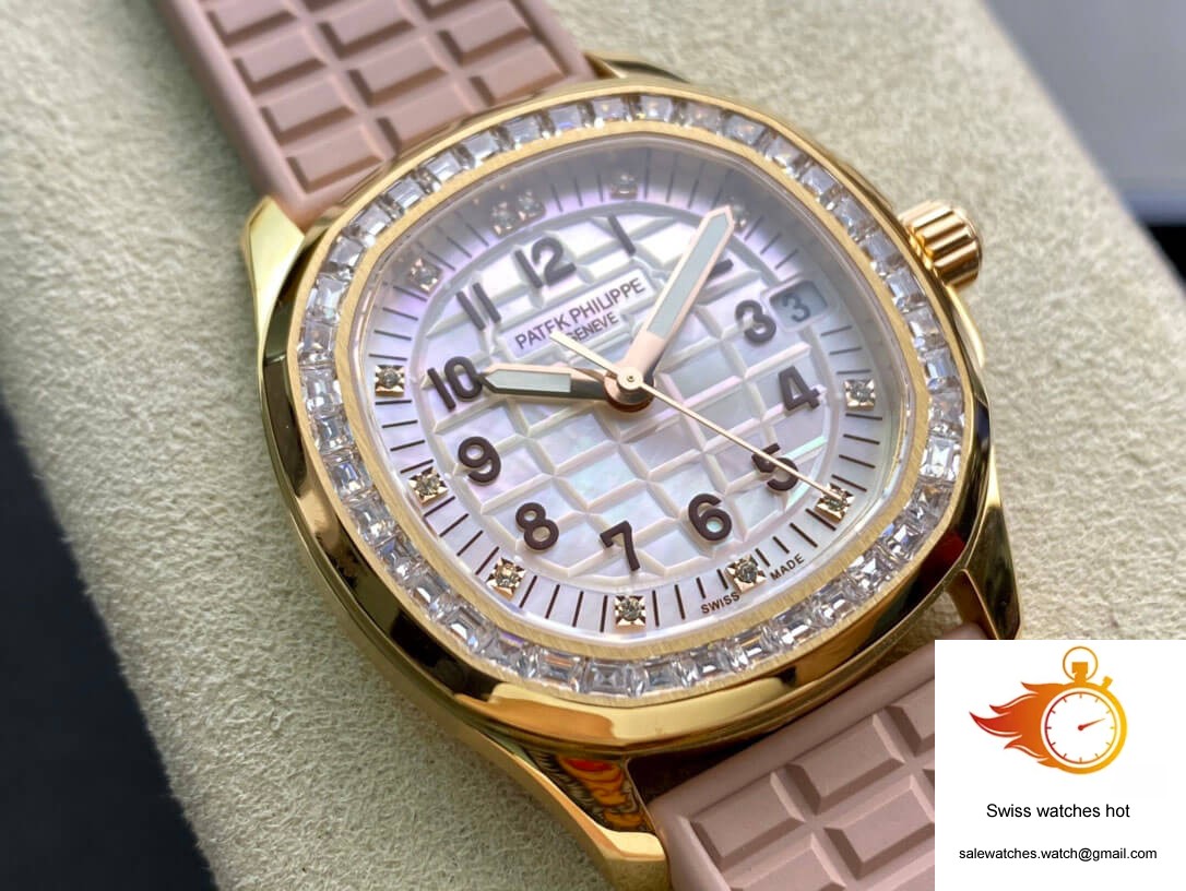 Patek Philippe Aquanaut Quartz Ladies PPF Factory Mother Of Pearl Dial 2 Patek Philippe Aquanaut Quartz Ladies PPF Factory Mother Of Pearl Dial 2