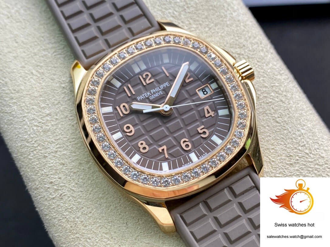 Patek Philippe Aquanaut Quartz Ladies 5067A PPF Factory Rose Gold Diamond-set Bezel 2 Patek Philippe Aquanaut Quartz Ladies 5067A PPF Factory Rose Gold Diamond-set Bezel 2