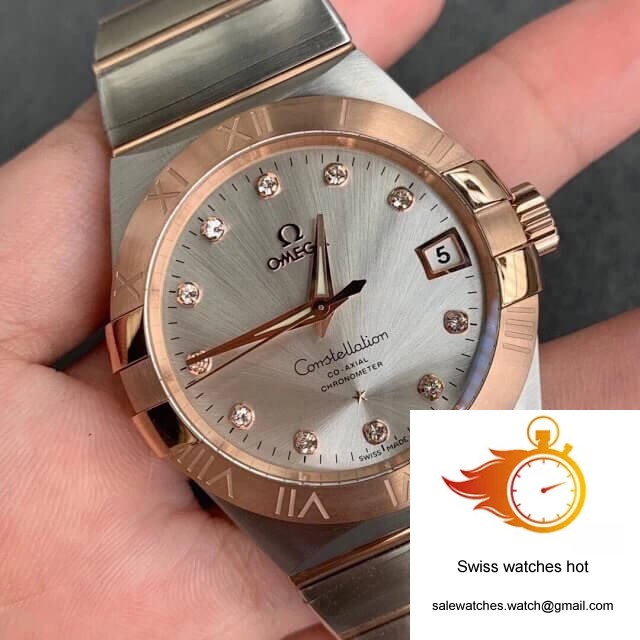 Omega Constellation 123.20.38.21.52.001 VS Factory Diamond-set Dial 2 Omega Constellation 123.20.38.21.52.001 VS Factory Diamond-set Dial 2
