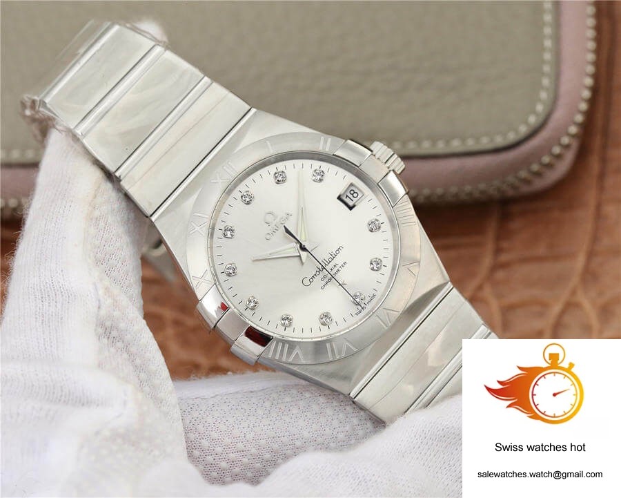 Omega Constellation 123.10.38.21.52.001 VS Factory Silver Dial 2 Omega Constellation 123.10.38.21.52.001 VS Factory Silver Dial 2