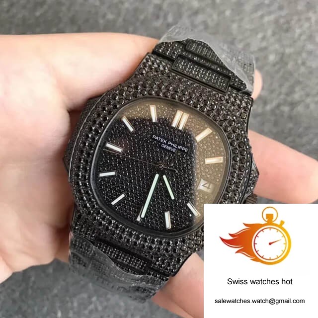 Patek Philippe Nautilus 5719/10G-010 PPF Factory Full Diamond Black Dial 2 Patek Philippe Nautilus 5719/10G-010 PPF Factory Full Diamond Black Dial 2