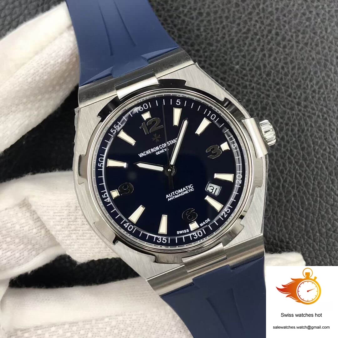 Vacheron Constantin Overseas 47040 8F Factory Blue Rubber Strap 2 Vacheron Constantin Overseas 47040 8F Factory Blue Rubber Strap 2
