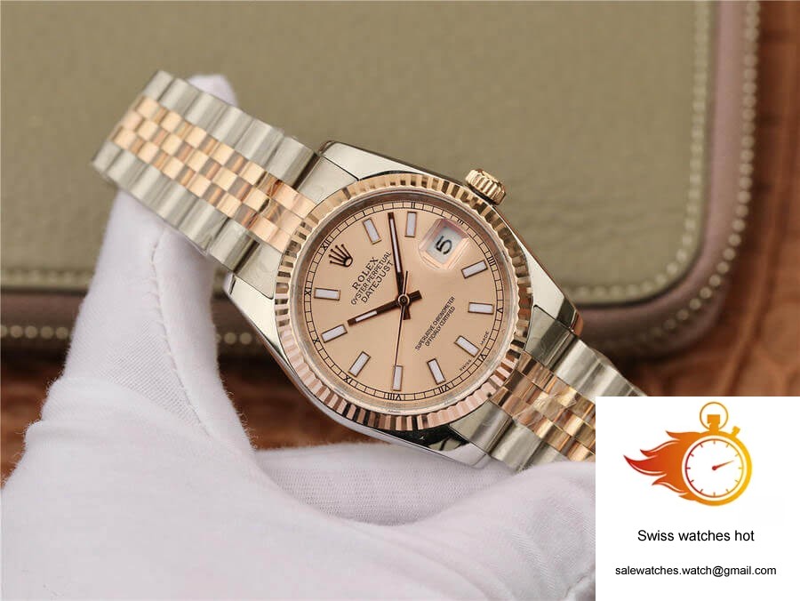 Rolex Datejust 116231 36MM GM Factory Rose Gold Pink Dial 2 Rolex Datejust 116231 36MM GM Factory Rose Gold Pink Dial 2