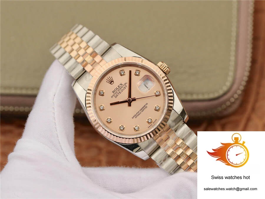 Rolex Datejust 116231 36MM GM Factory Diamond-set Pink Dial 2 Rolex Datejust 116231 36MM GM Factory Diamond-set Pink Dial 2