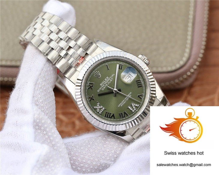 Rolex Datejust 36MM GM Factory Green Dial 2 Rolex Datejust 36MM GM Factory Green Dial 2