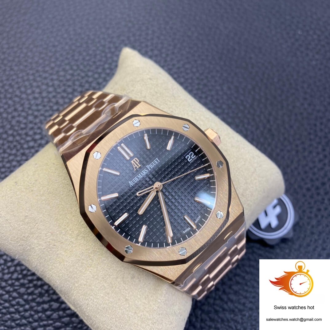 Audemars Piguet Royal Oak 15500OR.OO.1220OR.01 ZF Factory Rose Gold Version Black Dial 2 Audemars Piguet Royal Oak 15500OR.OO.1220OR.01 ZF Factory Rose Gold Version Black Dial 2