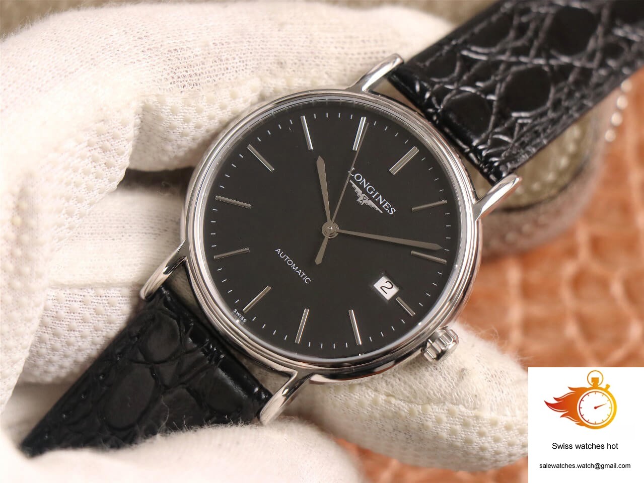 Longines Presence L4.921.4.52.2 KY factory Black Dial 2 Longines Presence L4.921.4.52.2 KY factory Black Dial 2