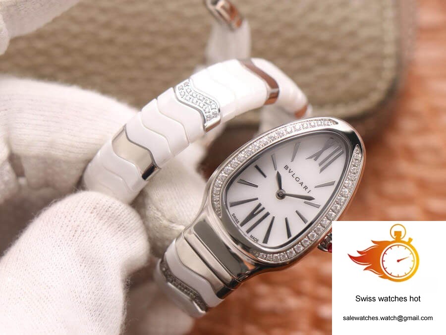 Bvlgari Serpenti BV Factory Stainless Steel Diamond Case 2 Bvlgari Serpenti BV Factory Stainless Steel Diamond Case 2