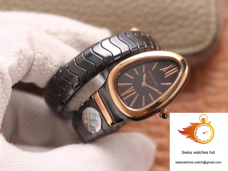 Bvlgari Serpenti 102735 BV Factory Rose Gold Black Dial 2 Bvlgari Serpenti 102735 BV Factory Rose Gold Black Dial 2