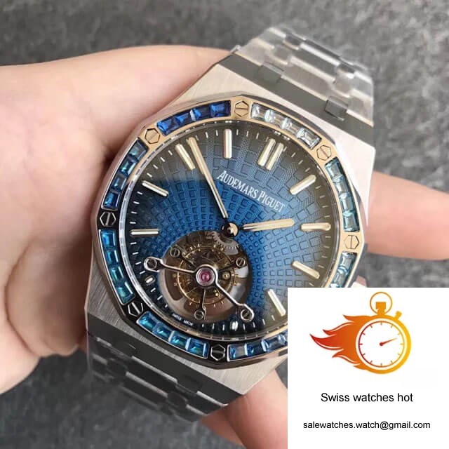 Audemars Piguet Royal Oak Tourbillon 26521PT.YY.1220PT.01 R8 Factory Smoky Blue Dial 2 Audemars Piguet Royal Oak Tourbillon 26521PT.YY.1220PT.01 R8 Factory Smoky Blue Dial 2