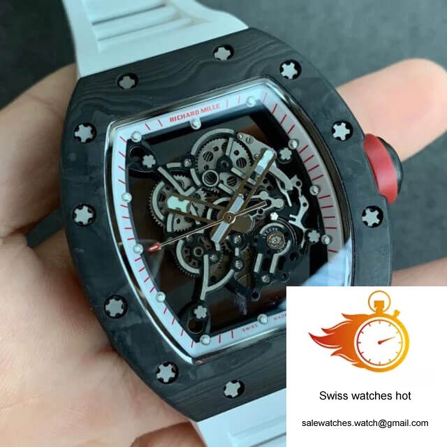 Richard Mille RM055 KV Factory V2 Carbon Fiber Black Case 2 Richard Mille RM055 KV Factory V2 Carbon Fiber Black Case 2