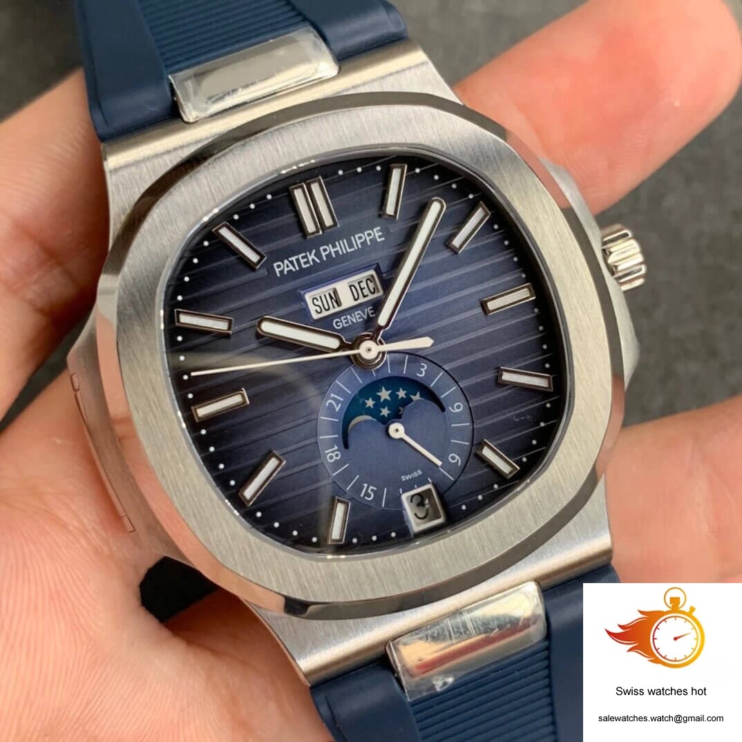 Patek Philippe Nautilus 5726 Moonphase GR Factory V2 Blue Dial 2 Patek Philippe Nautilus 5726 Moonphase GR Factory V2 Blue Dial 2