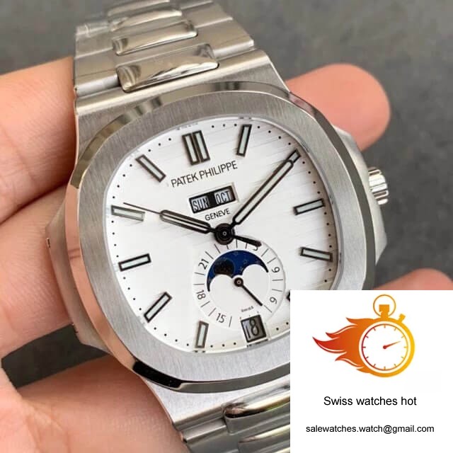 Patek Philippe Nautilus 5726/1A-010 Moonphase GR Factory Stainless Steel Strap 2 Patek Philippe Nautilus 5726/1A-010 Moonphase GR Factory Stainless Steel Strap 2